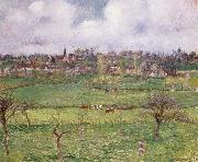 Camille Pissarro View of Bazincourt oil painting reproduction